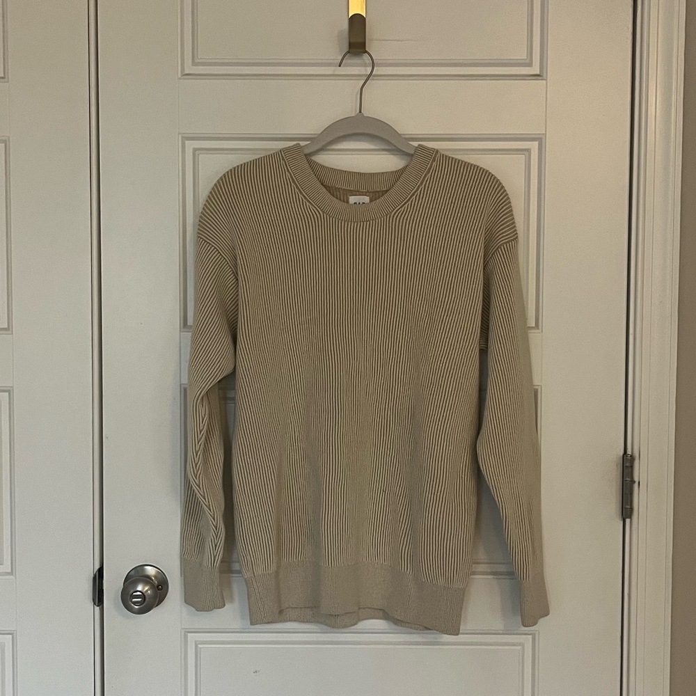SALE GAP Men's Ribbed Crewneck Sweater | XS